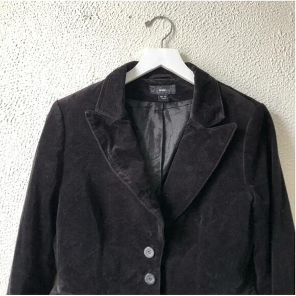 H&M Black Corduroy Blazer Jacket 10 - Picture 2 of 9